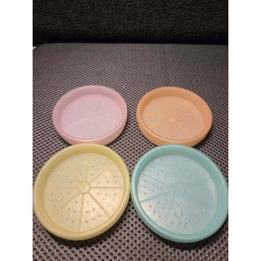 Vintage Tupperware Wagon Wheel Coasters 4 Coasters